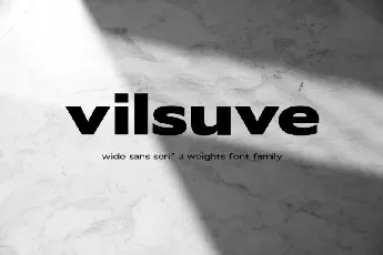 Vilsuve Sans Family font