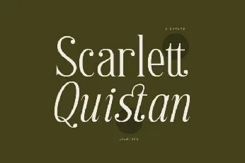 Scarlett Quistan font