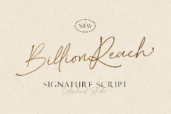 Billion Reach font