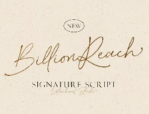 Billion Reach font