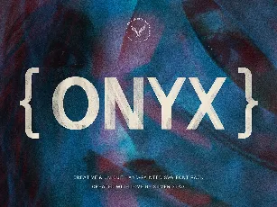 ONIX font