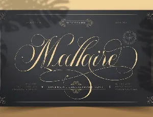Mallaire Exclusive Calligraphy font