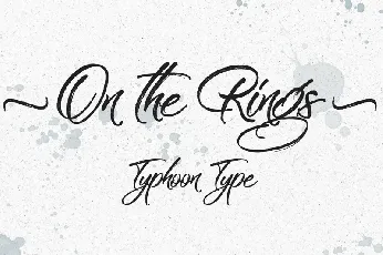 On the Rings Brush Free font