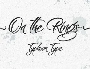 On the Rings Brush Free font