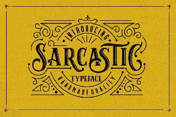 Sarcastic font