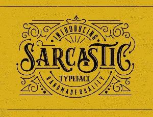 Sarcastic font