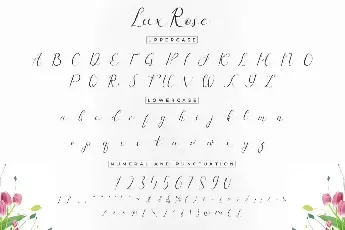 Lux Rose Demo font