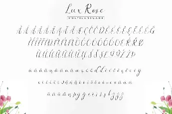 Lux Rose Demo font