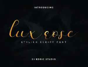 Lux Rose Demo font