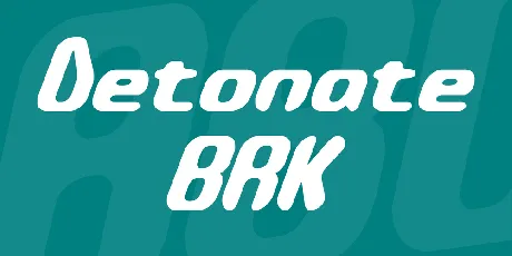 Detonate BRK font