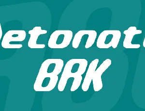 Detonate BRK font