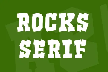 Rocks Serif font