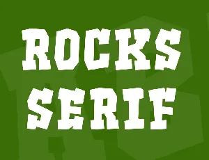 Rocks Serif font