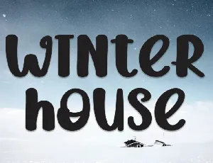 Winter House Display font