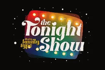 Tonight Show Serif font