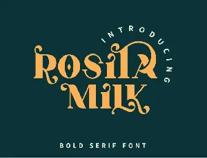 Rosita Milk font