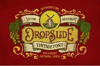 Dropslide font