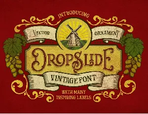 Dropslide font