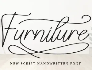 Furniture Script font