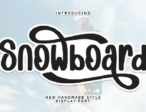 Snowboard Script font