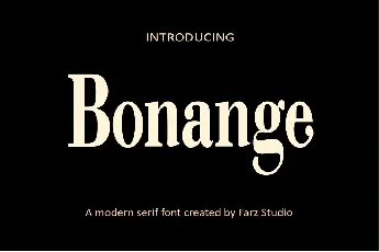 Bonange font