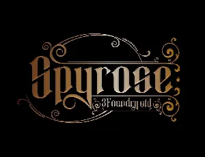 Spyrose font