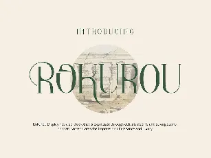 Rokurou font