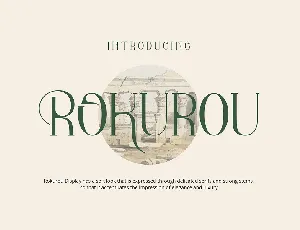 Rokurou font