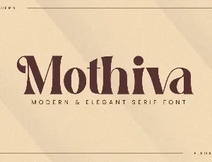 Mothiva font