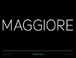 Maggiore Family font