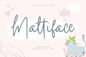 Mattiface Handwritten font