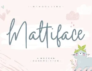 Mattiface Handwritten font