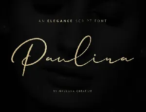 Paulina Elegance Script font