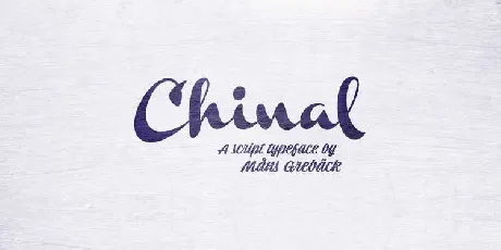 Chinal Script Free font