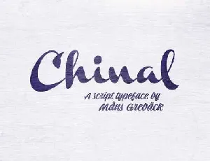 Chinal Script Free font