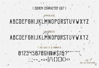 Bohem font