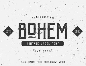 Bohem font