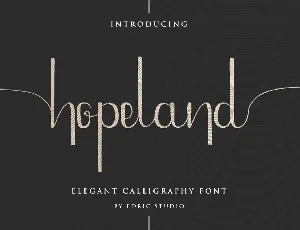 HopeLand Demo font