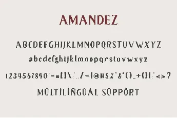 Amandez font