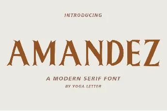 Amandez font