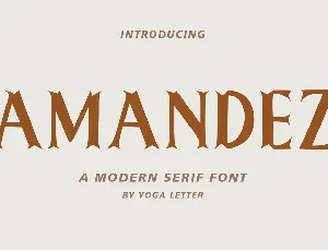 Amandez font