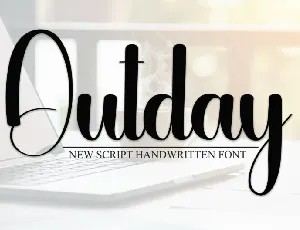 Outday Script font