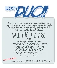 Dirty Duo font