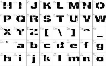 Decrepit BRK font