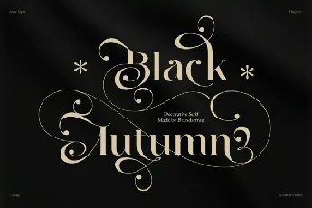 Black Autumn font