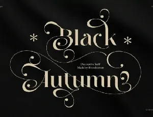 Black Autumn font