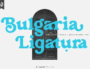 Bulgaria Ligatura font