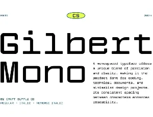 CS Gilbert Mono font