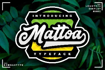 Mattoa Script Free font