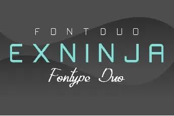 Exninja Demo font